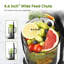AMZCHEF Cold Press Juicer with 5.2" Wide Feed Chute, Slow Masticating Juice Extractor for Whole Fruits & Vegetables, Stainless Steel Design, Easy-Clean, High Juice Yield