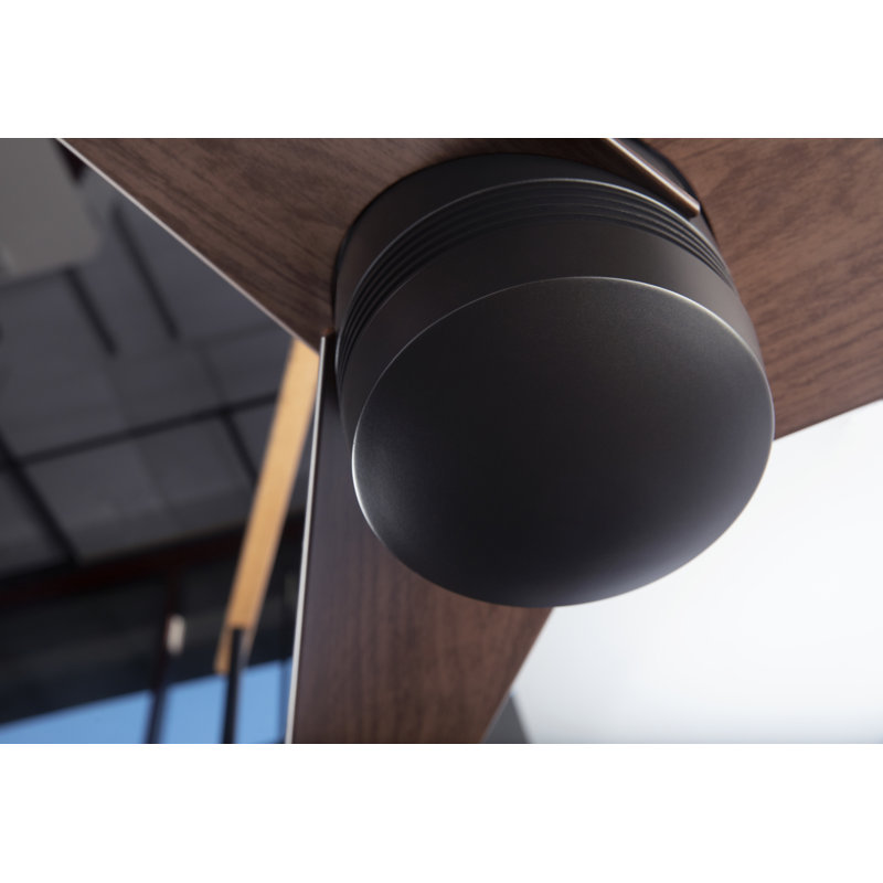 Velo Downrod Ceiling Fan, Handheld Remote Control, Mahogany, Dark Bronze