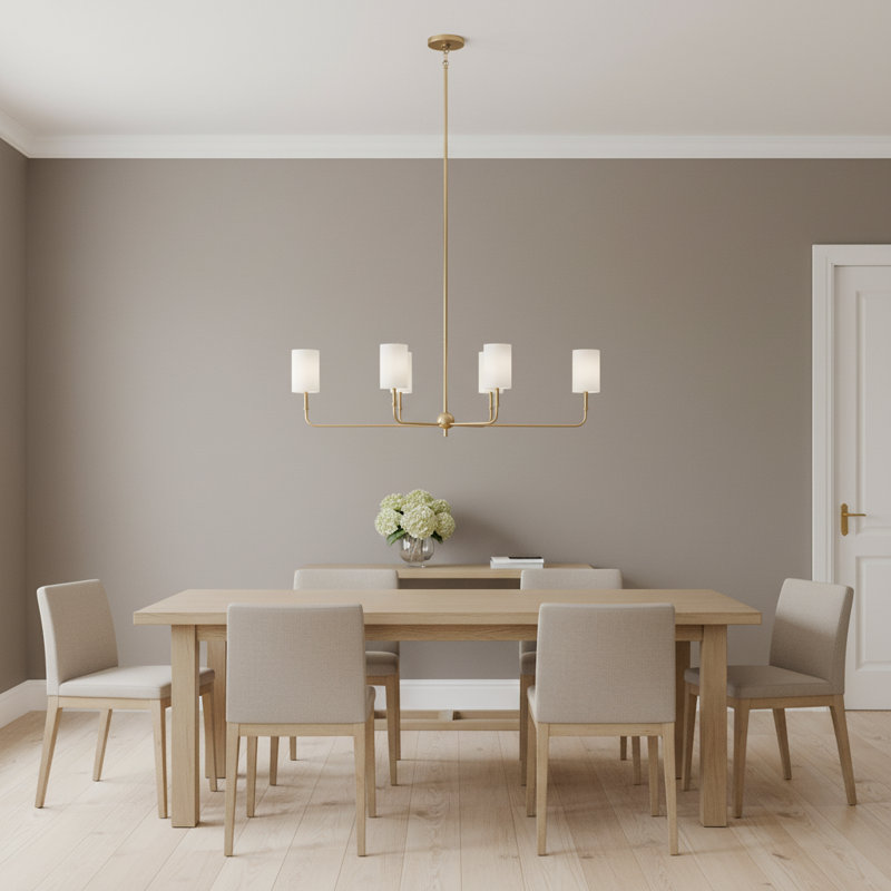 Foxdale 6 - Light Chandelier, Brushed Nickel