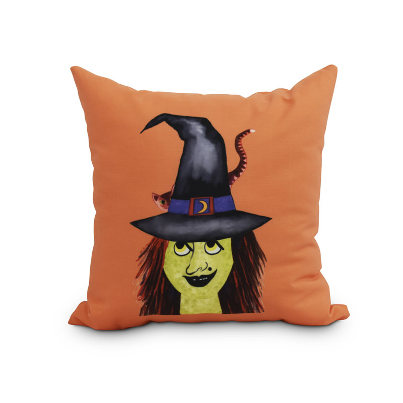 Oreiller carré Witches Brew, Orange, 20 po x 20 po
