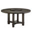 Table ronde transitionnelle 5 pièces avec chaises rembourrées en polyuréthane Susan-1069216731