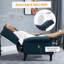 Canapé de massage inclinable avec fonction chauffante, télécommande, bleu-637317271