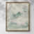 Toile avec cadre noyer