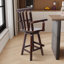Tabouret de bar et de comptoir pivotant en bois massif-406106994