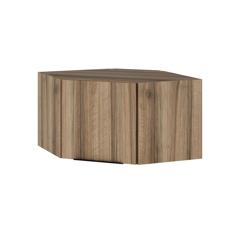 Wesa Modern Wall Cabinet, Walnut Color, 29.1 x 17.7 x 29.1 inches | 100% Melamine Coated Particle Board, Thickness: 0.7 inches | Stylish & Functional Storage Solution for Home or Office, Durable & Elegant Design