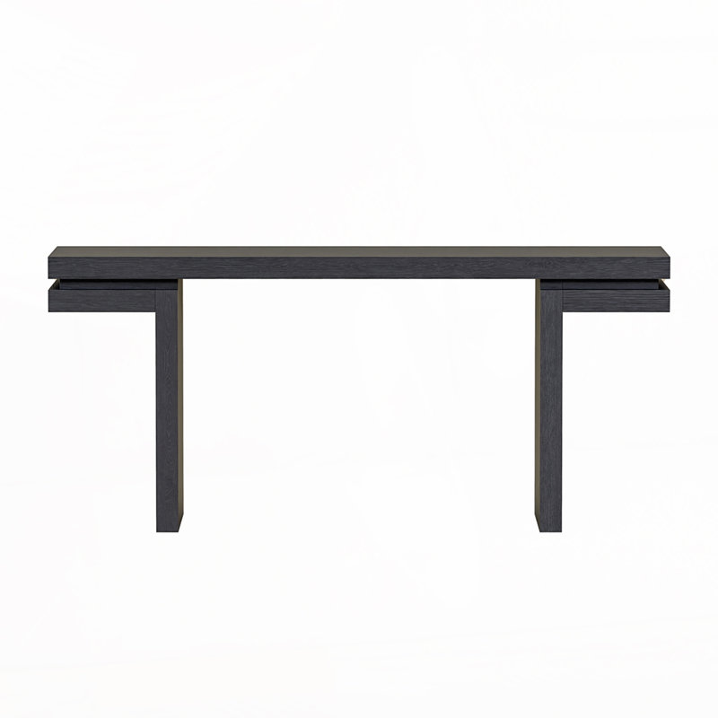 66" Extra Wide Console Table, Black