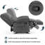 Fauteuil inclinable rembourré de 40,1 po de largeur Catherne-34158722