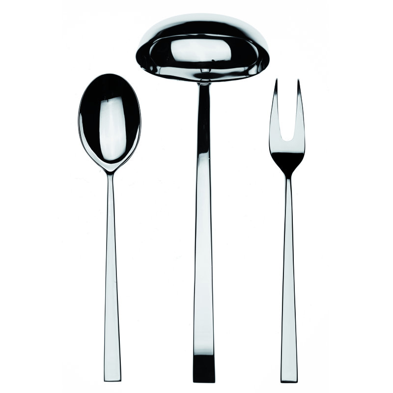 Atena 3 Piece Stainless Steel Hostess Set