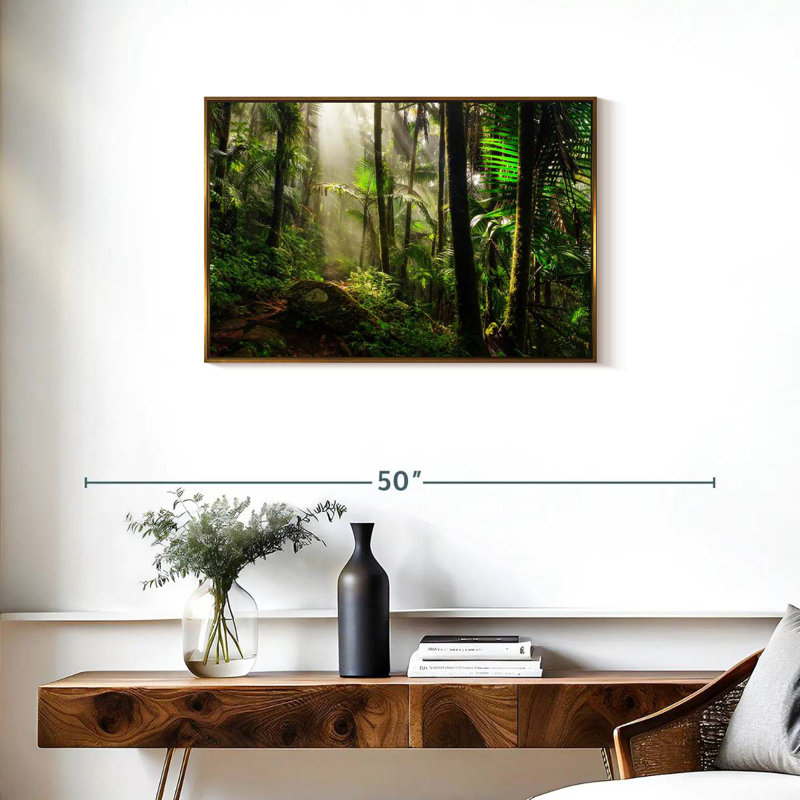Forêt nationale d'El Yunque, Cadre flottant doré, 31 po x 21 po