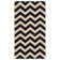 Tapis noir / beige en coton Arneshia