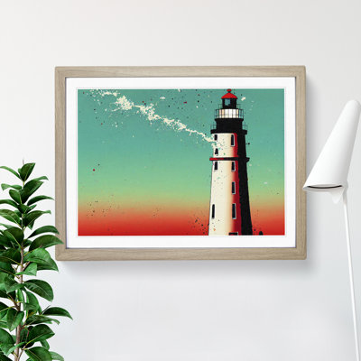 XH1022-6645X Painted Lighthouse Vol.1 - Single Picture Frame Print
