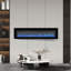 Brayden Studio 127cm W Black Electric Fireplace