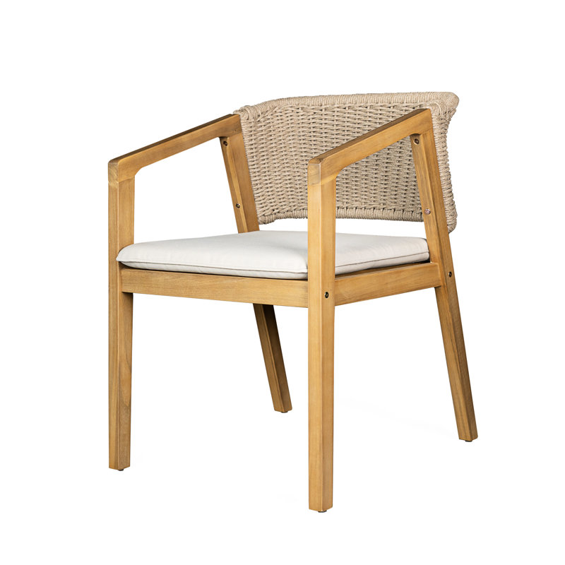 Chaises en bois (2) - Fabrication avec 2 sièges d'extérieur confortables et coussins antidérapants