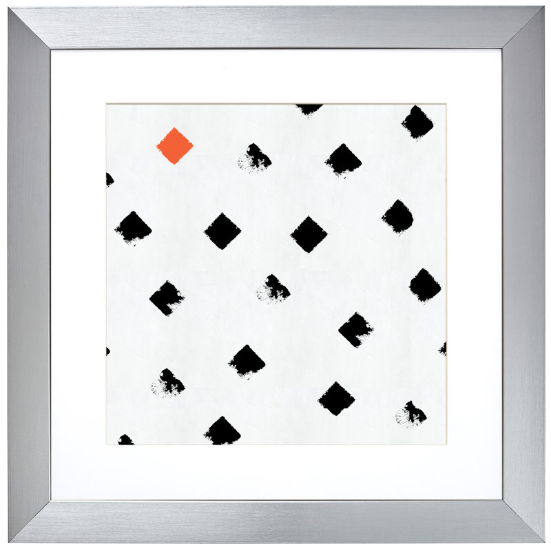 Cadre photo en plastique Hursten, Argent, 16 po x 16 po emmêlé à 12 po x 12 po