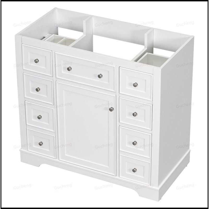 Base de meuble-lavabo 36 po seulement, White