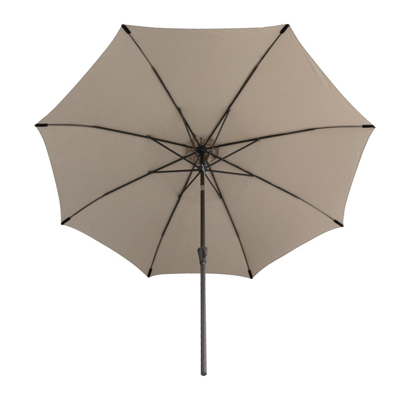Parasol de marché 120 po Frison, Taupe, H 97 po x l 117 po x P 117 po