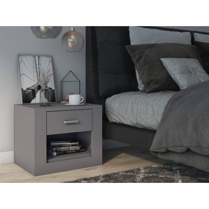 Nicolosa Piece Bedroom Set, Grey