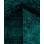 Tapis unique noué à la main Rachal - vert, 4 pi 2 po x 6 pi 3 po