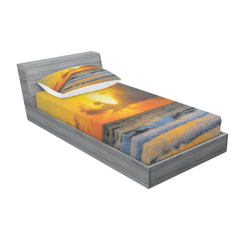 Microfiber Sheet Set, Twin XL Sheet Set with Fitted Sheet