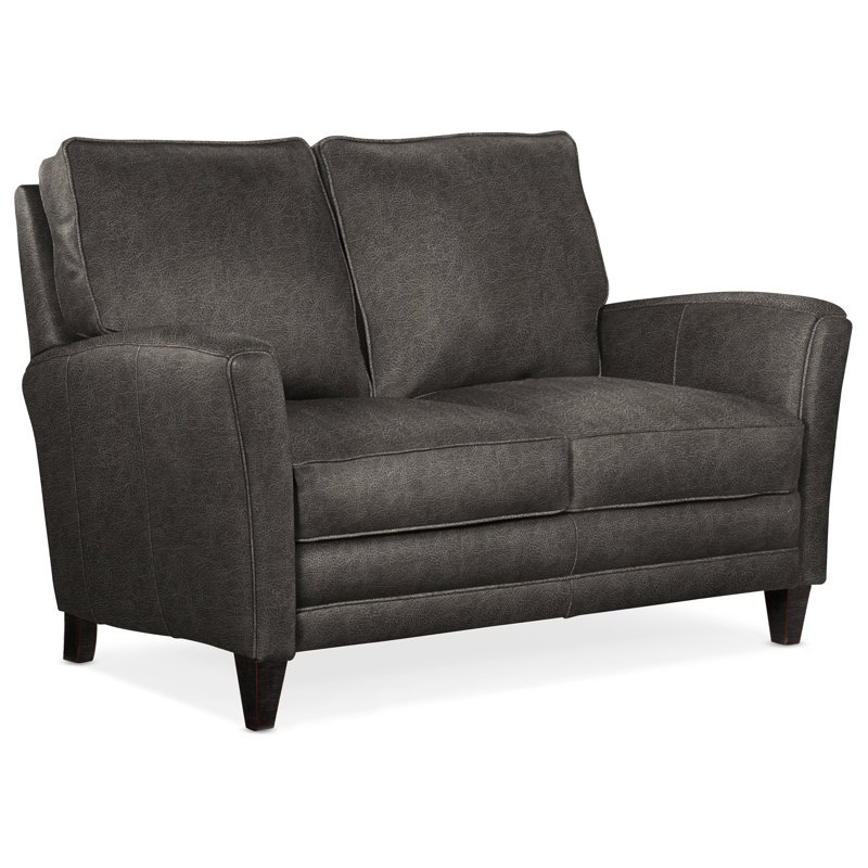 Zion Loveseat, Plantation, Anilina Hunter Genuine Leather