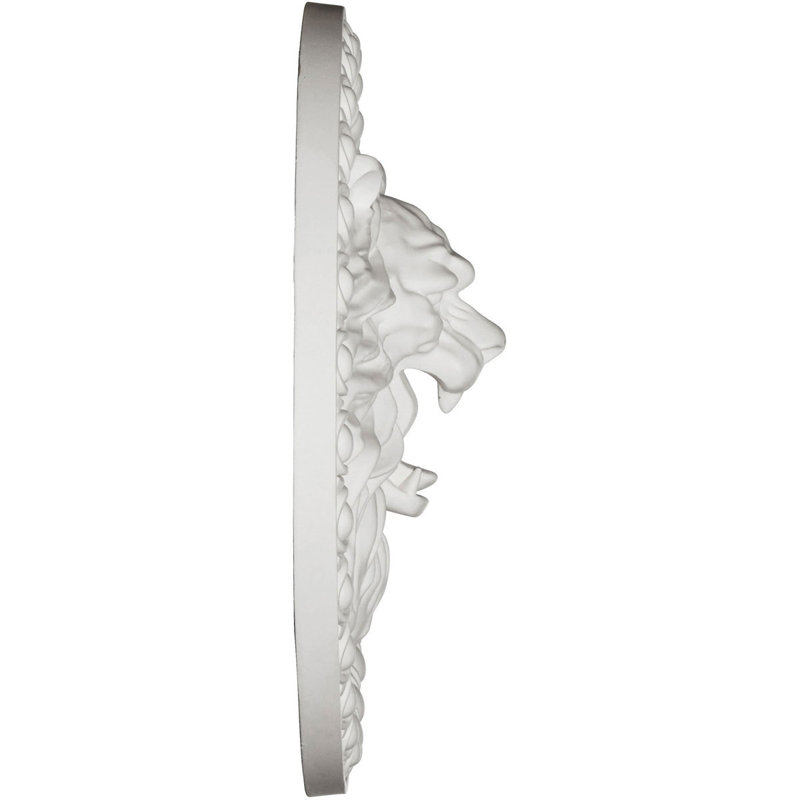 Lion 13.75'' H x 13.75'' W x 3.625'' D Urethane Rosette Applique