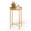 Table d'appoint de patio ronde en métal-290654389