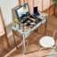 Bureau de coiffeuse à maquillage en miroir
