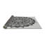Tapis noir/gris tissé à la machine-521436210