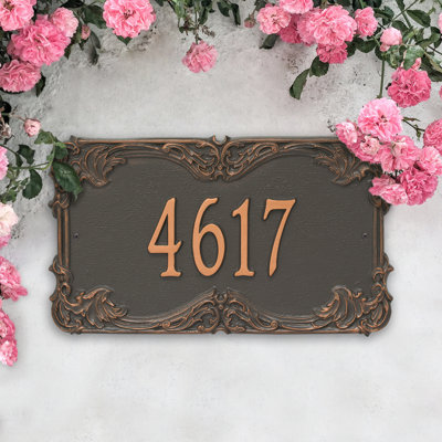 Plaque d'adresse murale 1 ligne Signature Series