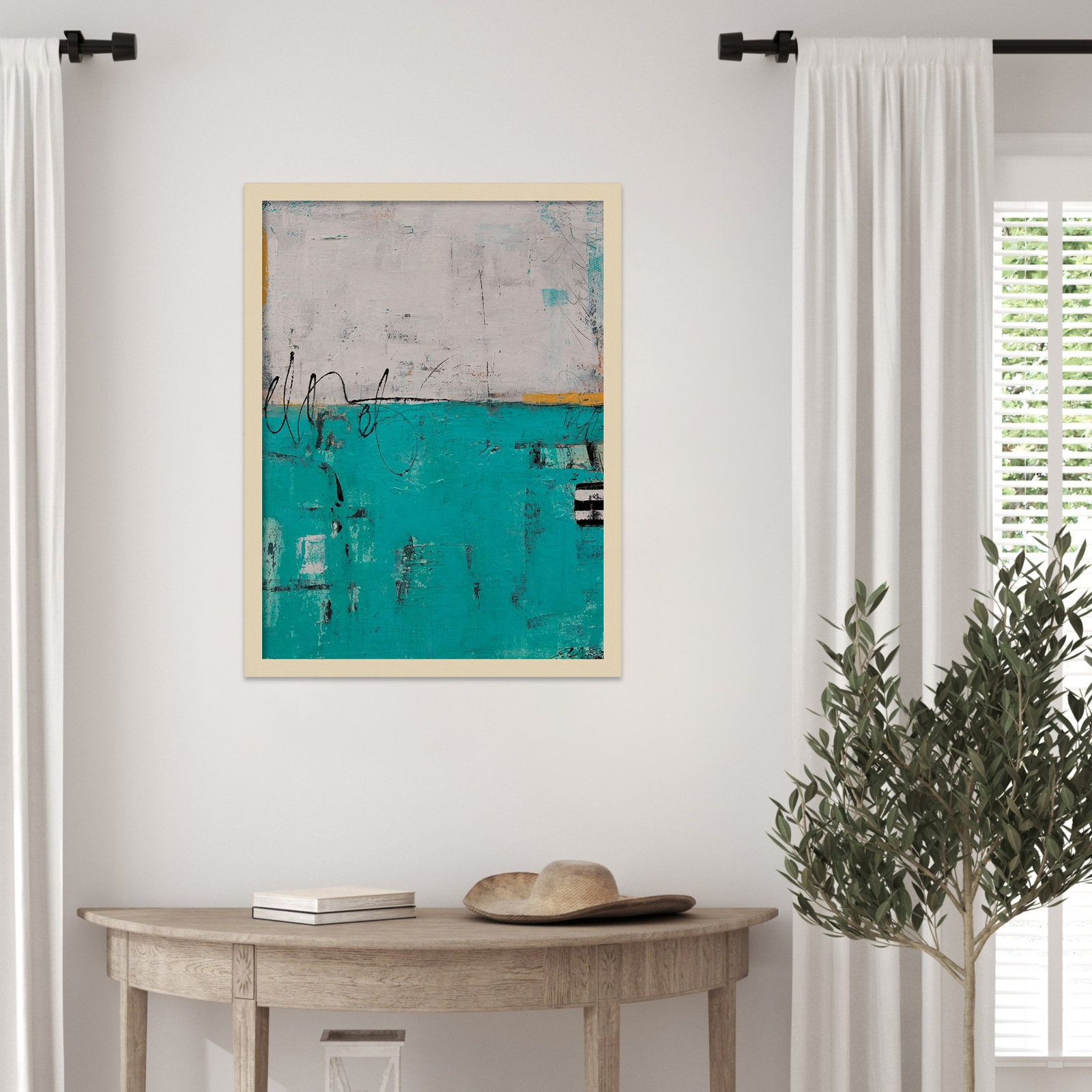 Urban Harmony Print by Erin Ashley, 25" H x 19" W, Brown