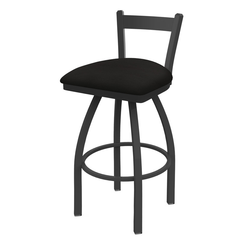 Tabouret de bar 821 Catalina, Noir froissé, Tabouret de bar (assise de 30 po de hauteur), Rubis graphique