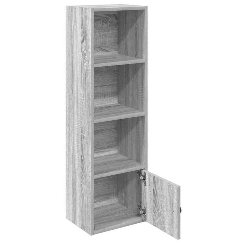 Conary 31 cm W Bookcase, (4 Shelves) 102cmH x 31cmW x 24cmD, Grey Sonoma