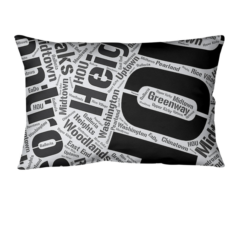 Coussin lombaire intérieur/extérieur houston, Noir, Non