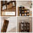 Rustic Brown 9-Cube Storage Organizer, Fits 11-Inch Bins, Stackable Bookcase For Living Room, Media Console-704024218