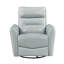 Fauteuil inclinable et oscillant en cuir Aqua-134376011