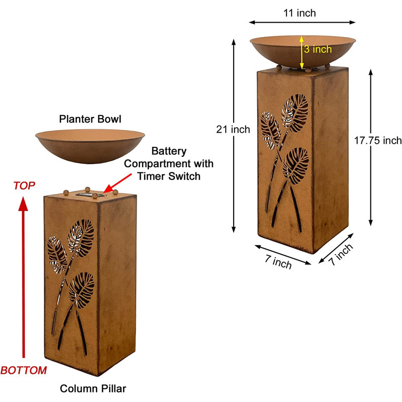 Liscomb Metal Urn Planter
