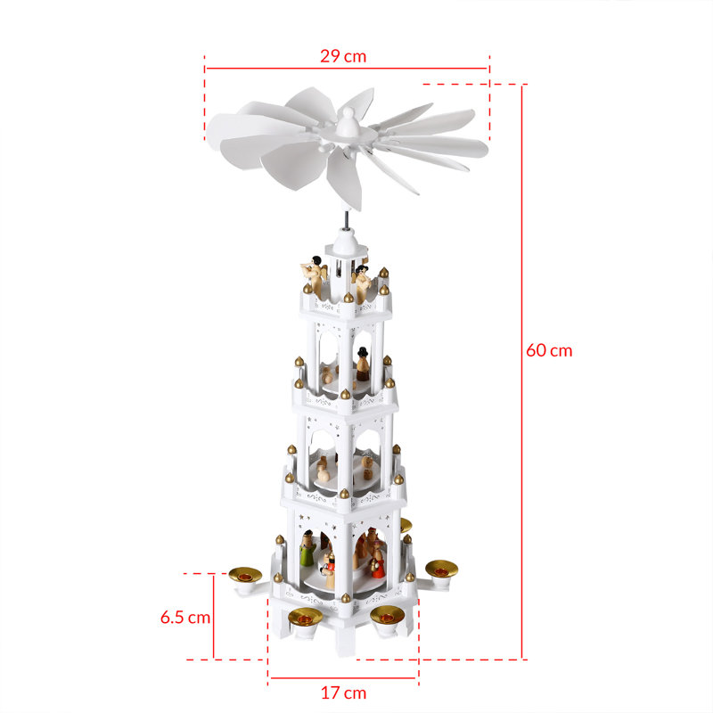 Tabletop Candelabra, White
