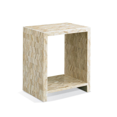 Stone Top End Table