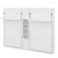 Double lit escamotable mural simple avec armoires et étagères-124062523