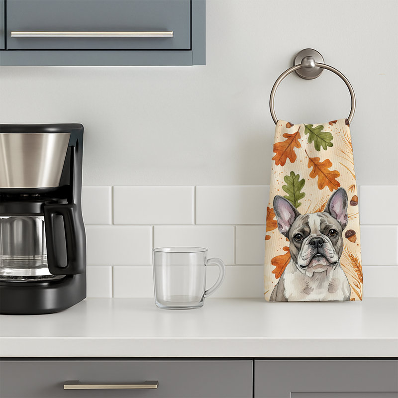 Serviette de cuisine Pied French Bulldog, Bouledogue français Pied