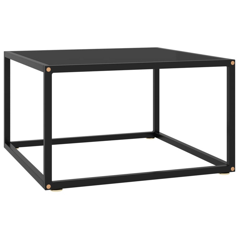Table basse Ebern Designs, H 13,8 po x L 23,6 po x l 23,6 po, Noir