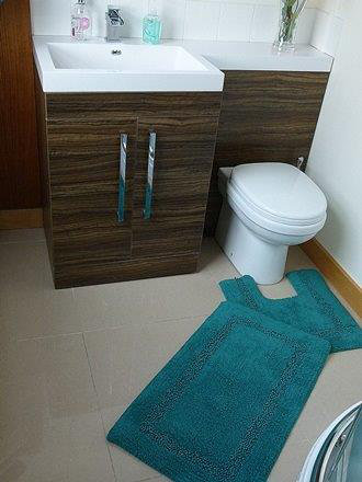 Non-Slip Bath Rug, Teal
