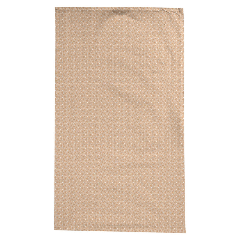Nappe à motif géométrique 100% coton leffel, Orange pastel