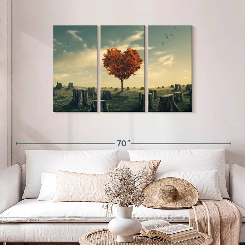 Indestructible Heart Tree, 28" H x 45" W