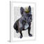 « french bouledogue king », reproduction d’art encadrée-18743330