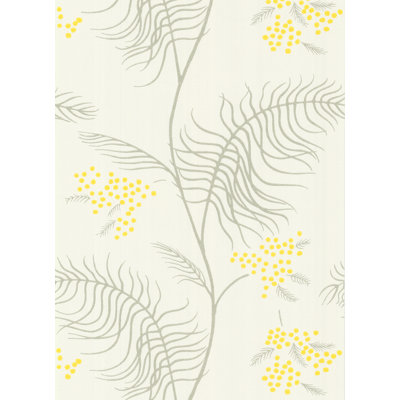 Mimosa Floral Non-Pasted Wallpaper Roll