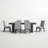 Donny Extendable Dining Set-1402320170-1469629897