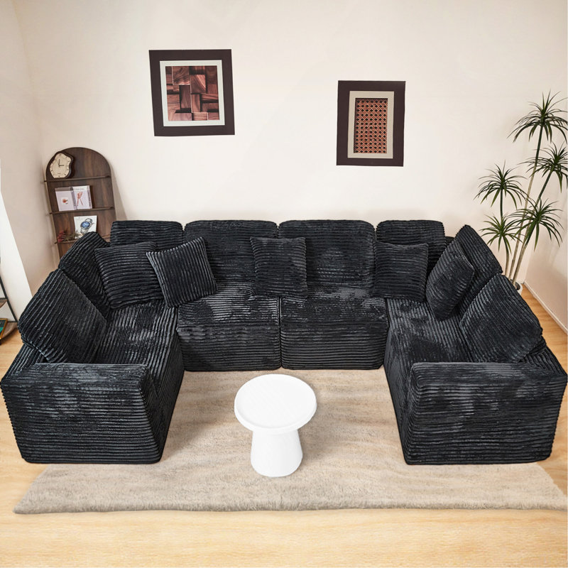 135.5-Inch Modular U-Shaped Sectional Sofa