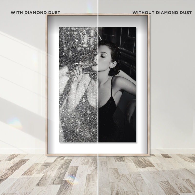 Darkened Glow Print by Oliver Gal, 25.5"H x 37.5"W, Natural Oak Shadowbox