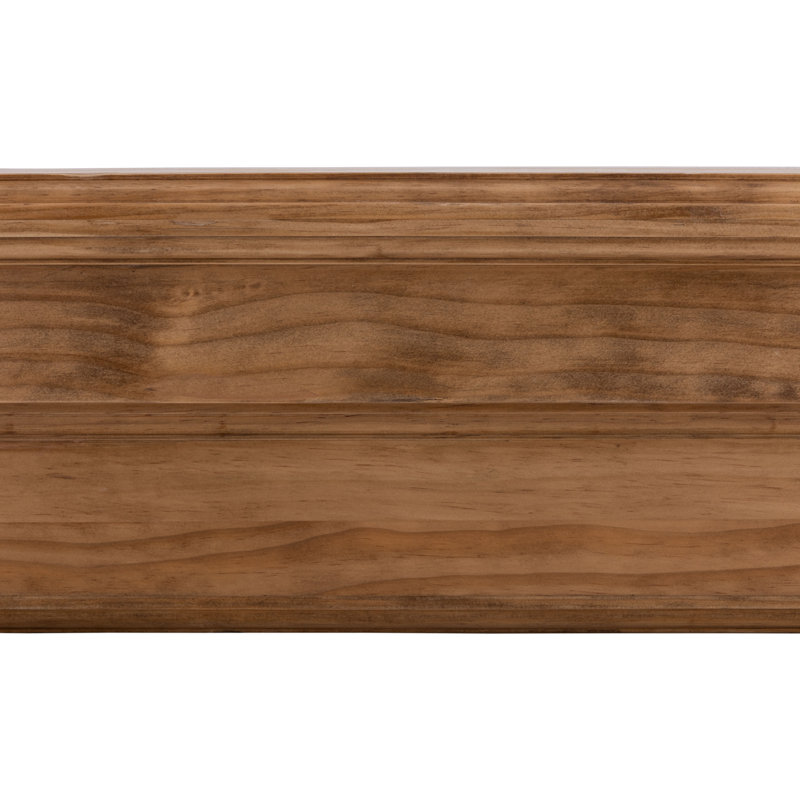 48" Aged Oak Poplar French Corbel Mantel Shelf